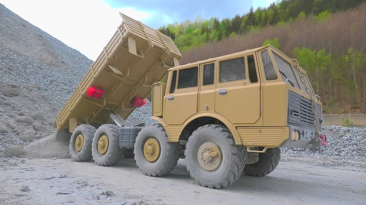 Giant RC Dump Trucks at Work | Full Scale Quarry Operation