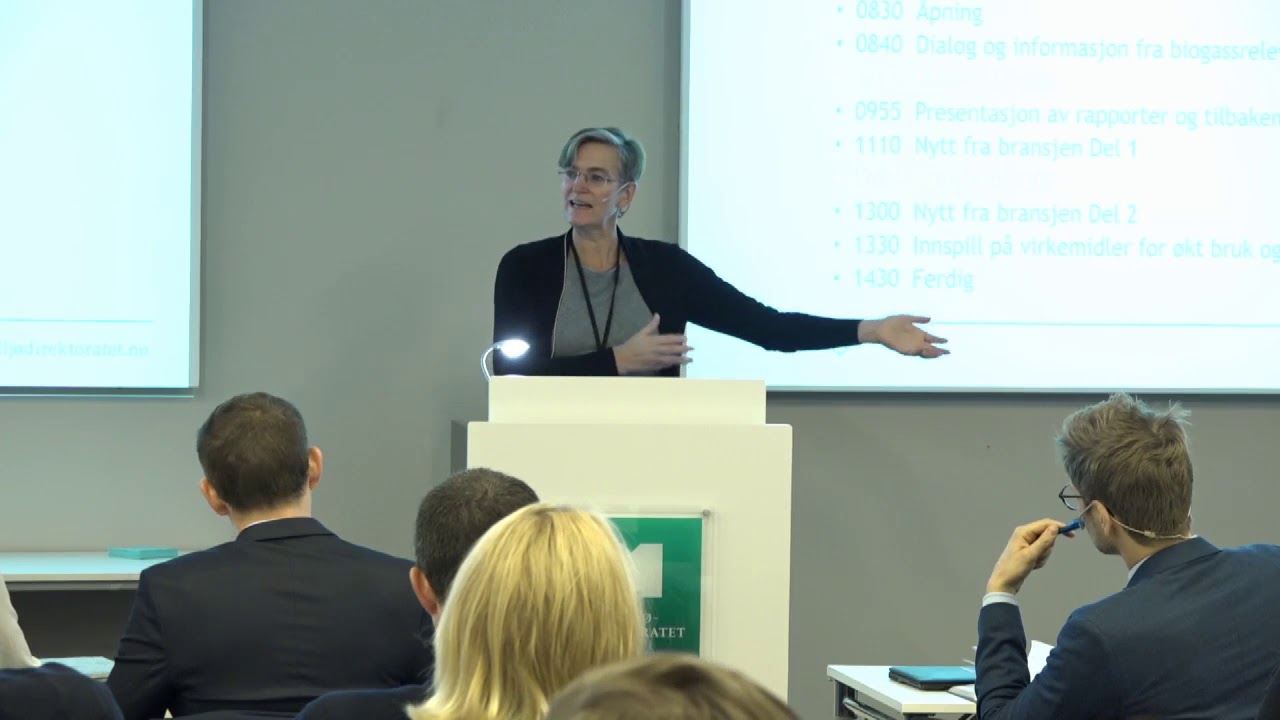 Åpning av kontaktforum for biogass - Ellen Hambro, Miljødirektoratet