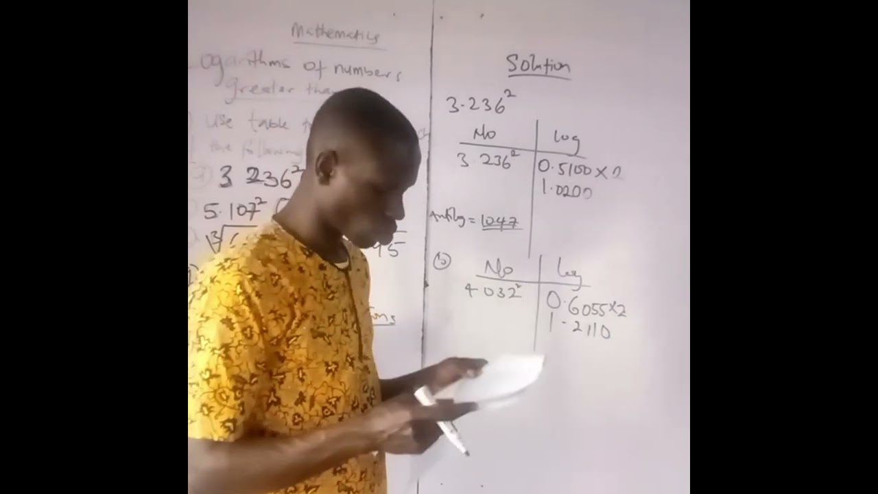 LOGARITHM OF NUMBERS USING NUMBER 3
