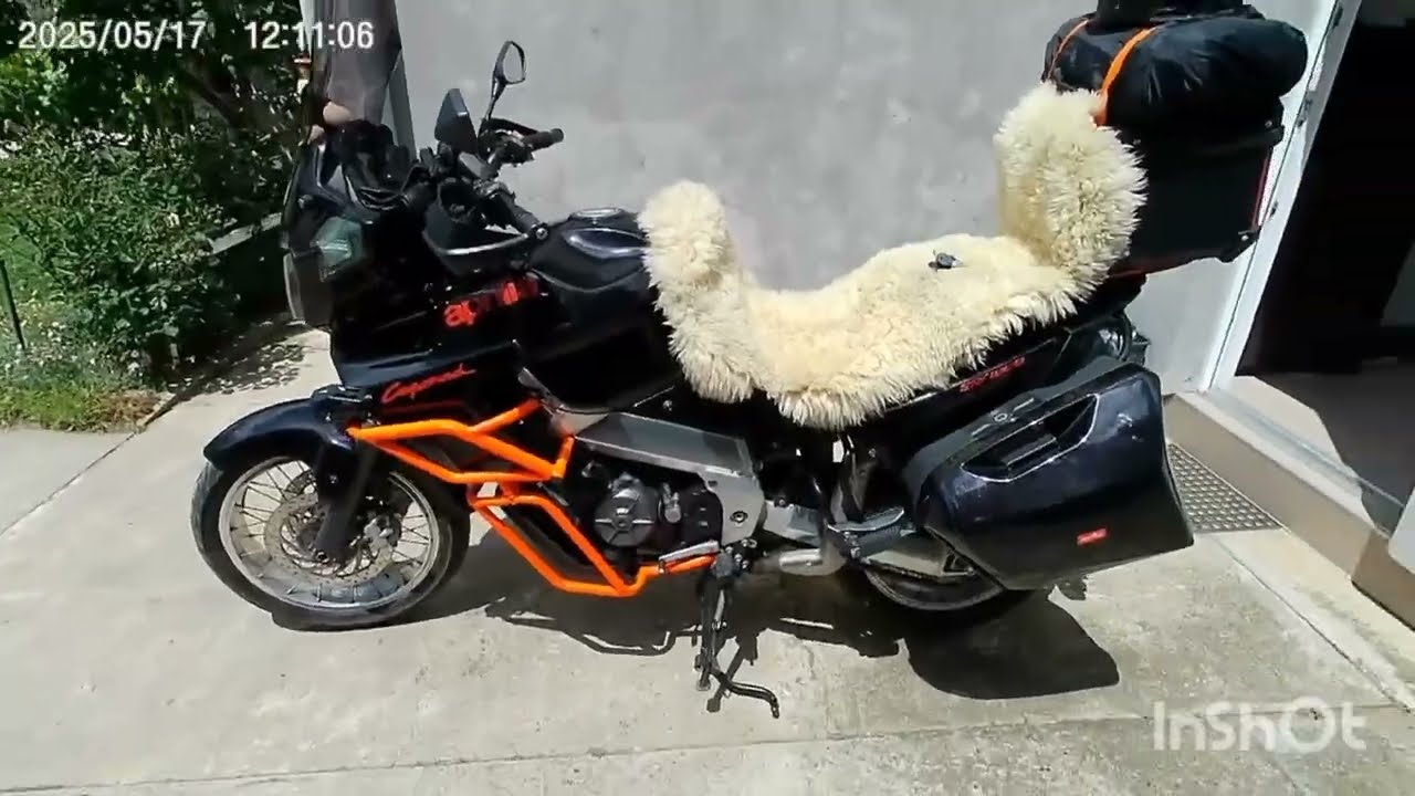 Aprilia caponord ETV 1000 and beach Kusjak near Negotin, Serbia