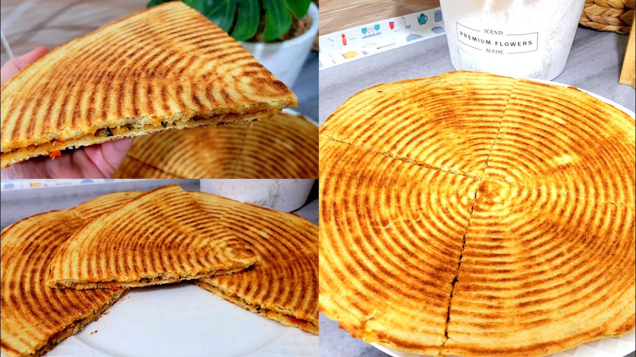 كسرة محشية بالسميد فقط بدون لحوم 🔥 عجينة مقرمشة وبمقادير مضبوطة😍 وحشو ياسلام 👍