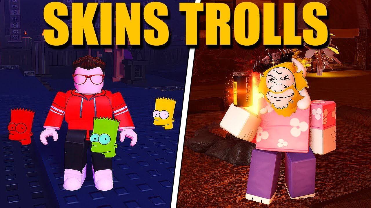 SKINS TROLLS! Virei o HOMER DEIVY e ASGORE NOLI (do meme) no FORSAKEN!