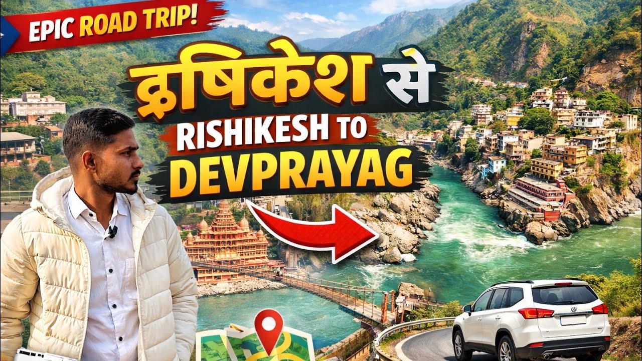 Rishikesh to Devprayag Road Trip | Ganga Sangam | ऋषिकेश से देवप्रयाग यात्रा | भागीरथी–अलकनंदा संगम 