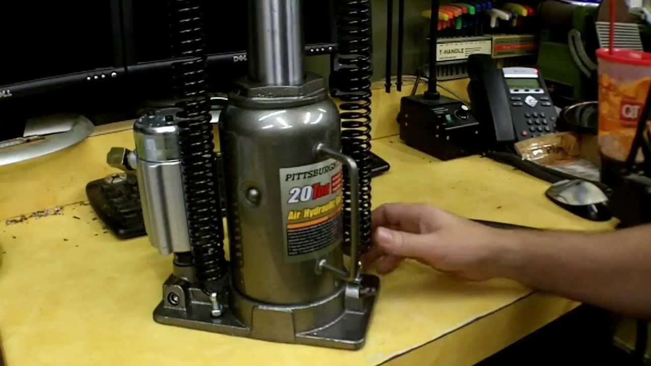 Обзор гидравлического бутылочного домкрата Harbor Freight Air/Over, товар № 69593
