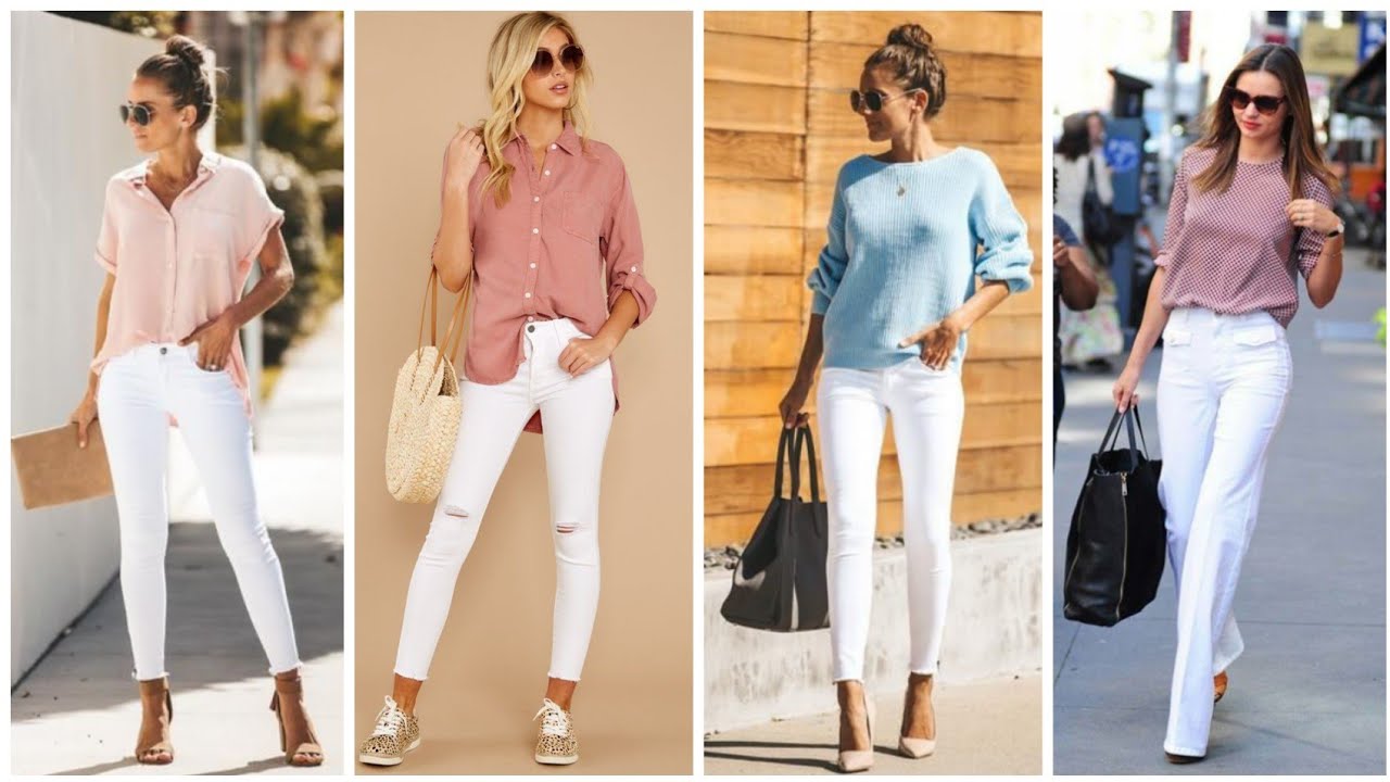 le pantalon blanc toujours à la mode