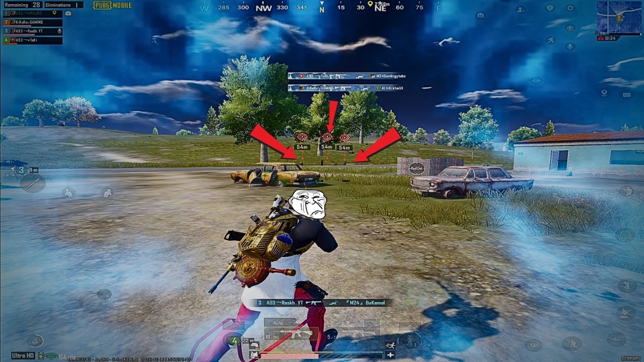 KiKaKo vs Pro Arabic Youtuber in Ultimate Royale 🔥 They Started Screaming | Pubg Mobile
