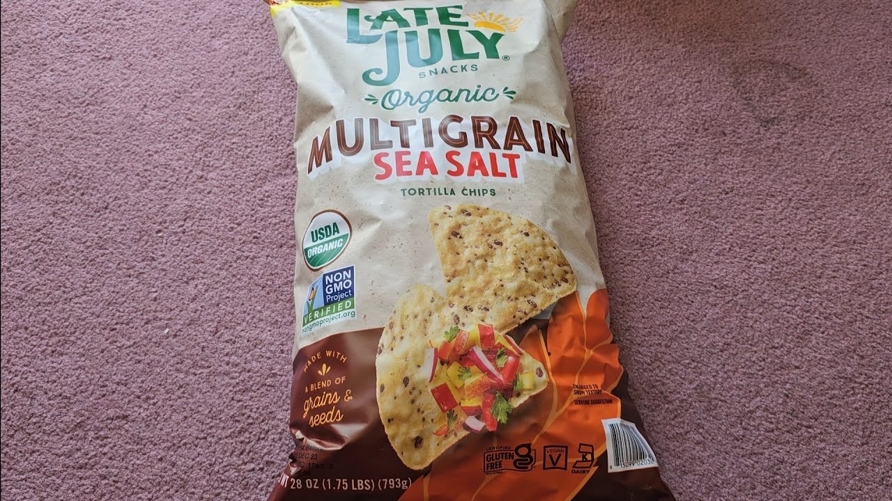Costco Sale Item Review Late July Snacks Organic Multigrain Sea Salt Tortilla Chips Chip Taste Test