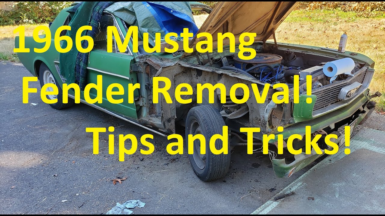 ep31 Bishops Garage - 1966 Mustang Fender Removal tips and tricks!