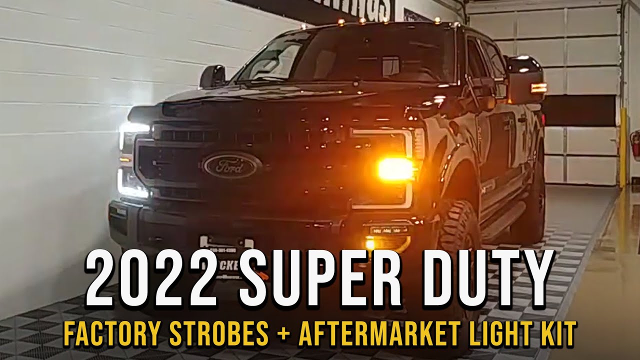 Светодиодные стробоскопы Ford F-250 Superduty 2022 года выпуска и комплект стробоскопов для втори...