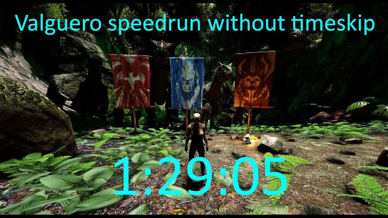 ARK: Speedrun Valguero: 01:29:05 (without time skip)