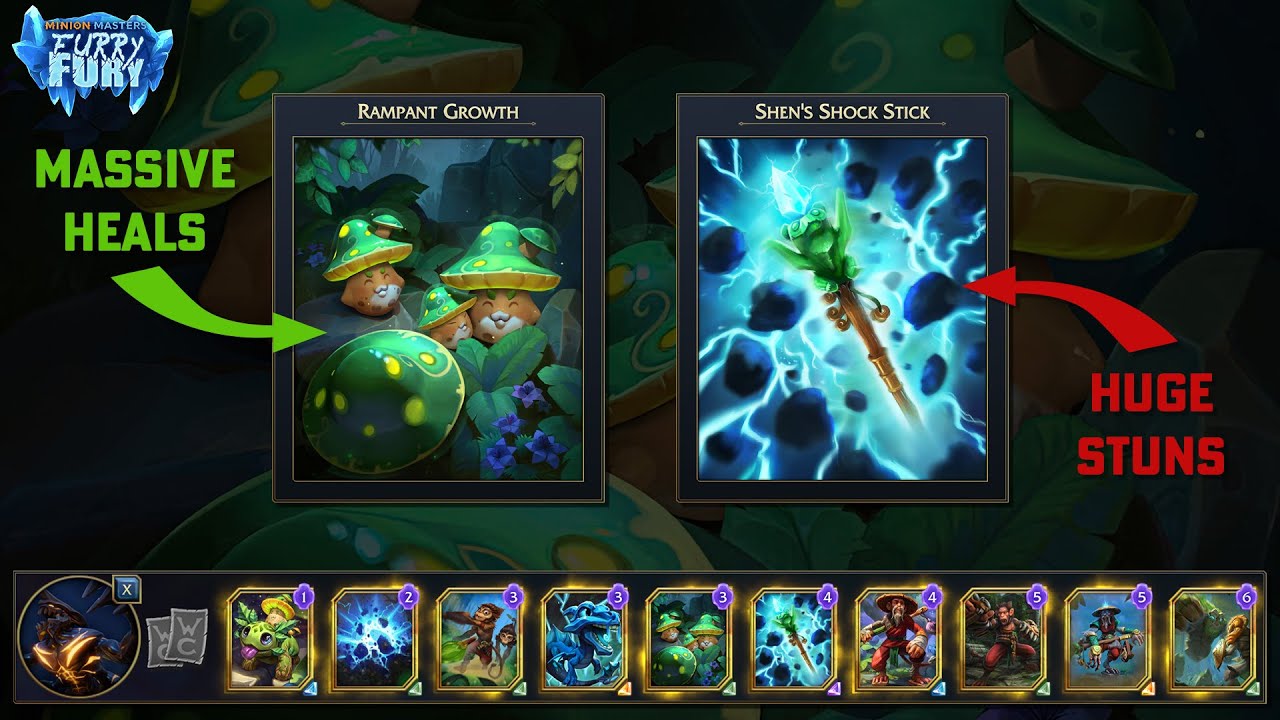 Minion Masters - Ravager + Zen-Chi - Growthburst Shroom Mechanic - Beginner Friendly