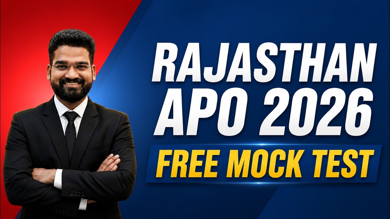 Rajasthan apo PRELIMS FREE MOCK 2026 BY TARGET FOR IQ