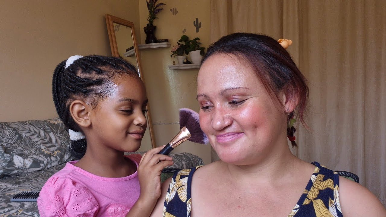 Fairy tale Look 🩷/ My 5 year old niece does my makeup 💄 