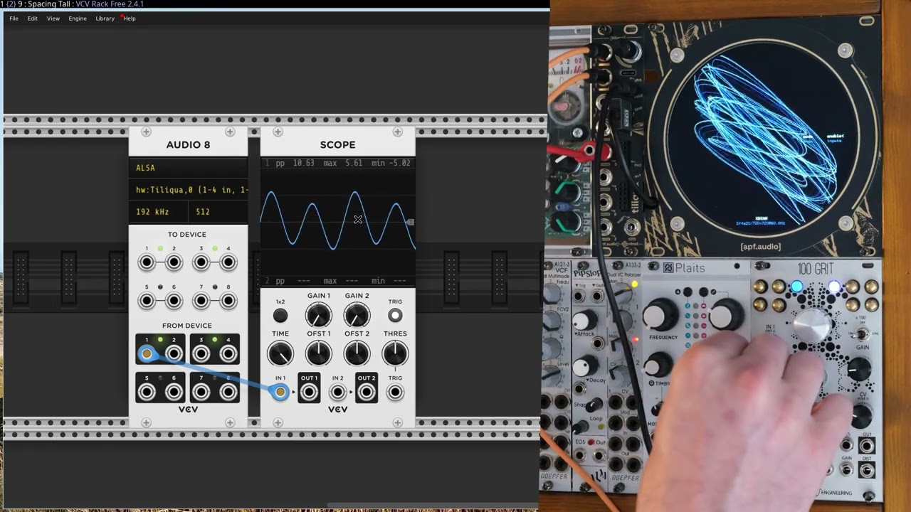 Tiliqua: Using xbeam with VCVRack
