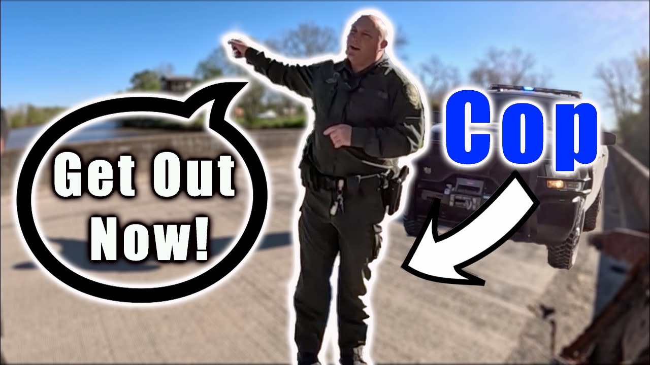 Magnet Fishing Gone Wrong - Kicked Off Bridge By Police For Magnet Fishing