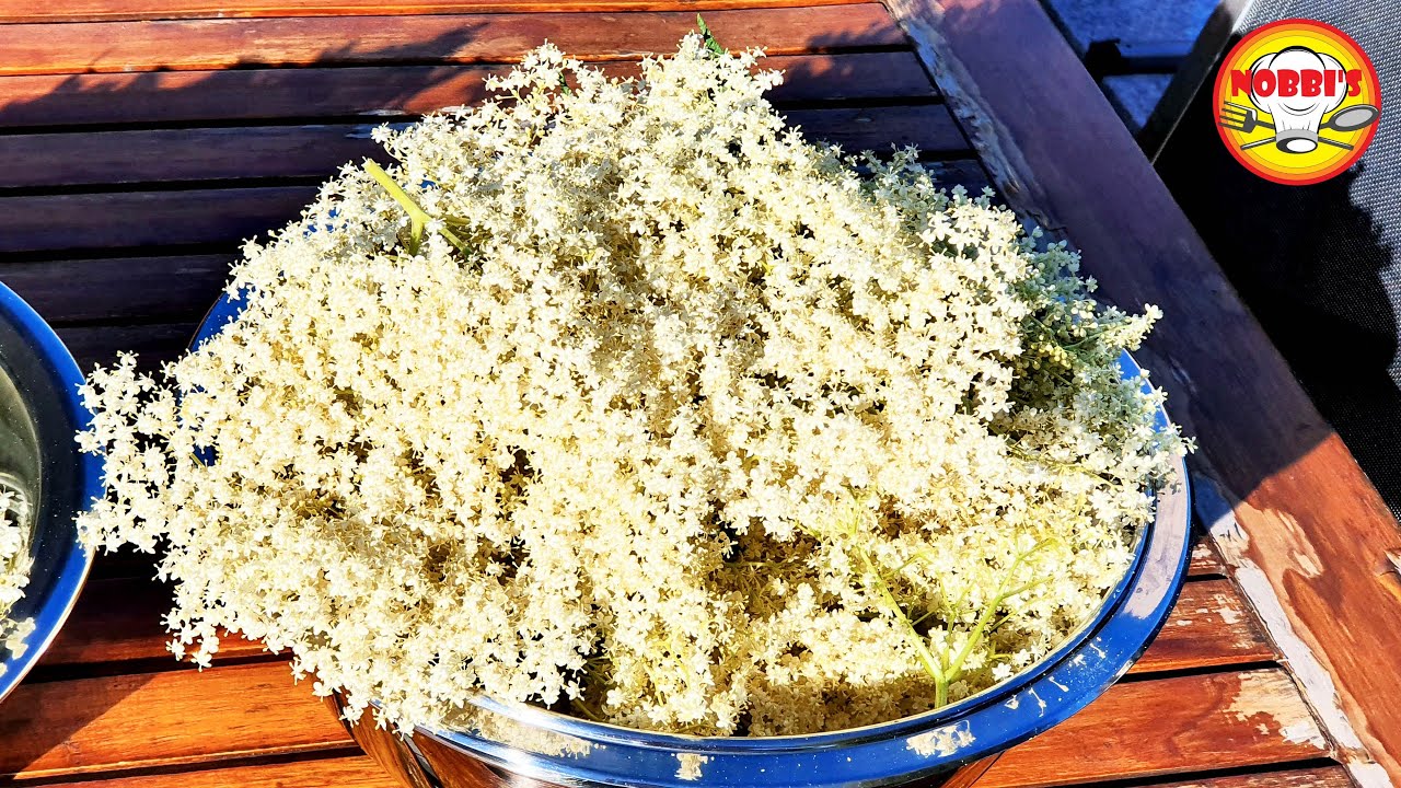 Leckeres Holunderblütensirup Rezept, einfach und gelingt immer, Sirup einfach selber machen