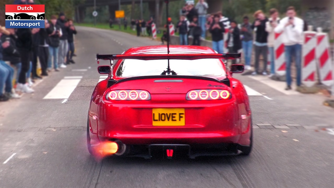 Modified Cars leaving Car Show! - 900HP Supra, Boosted Mustang, 1000HP E30, Skyline GTR, Lowriders..