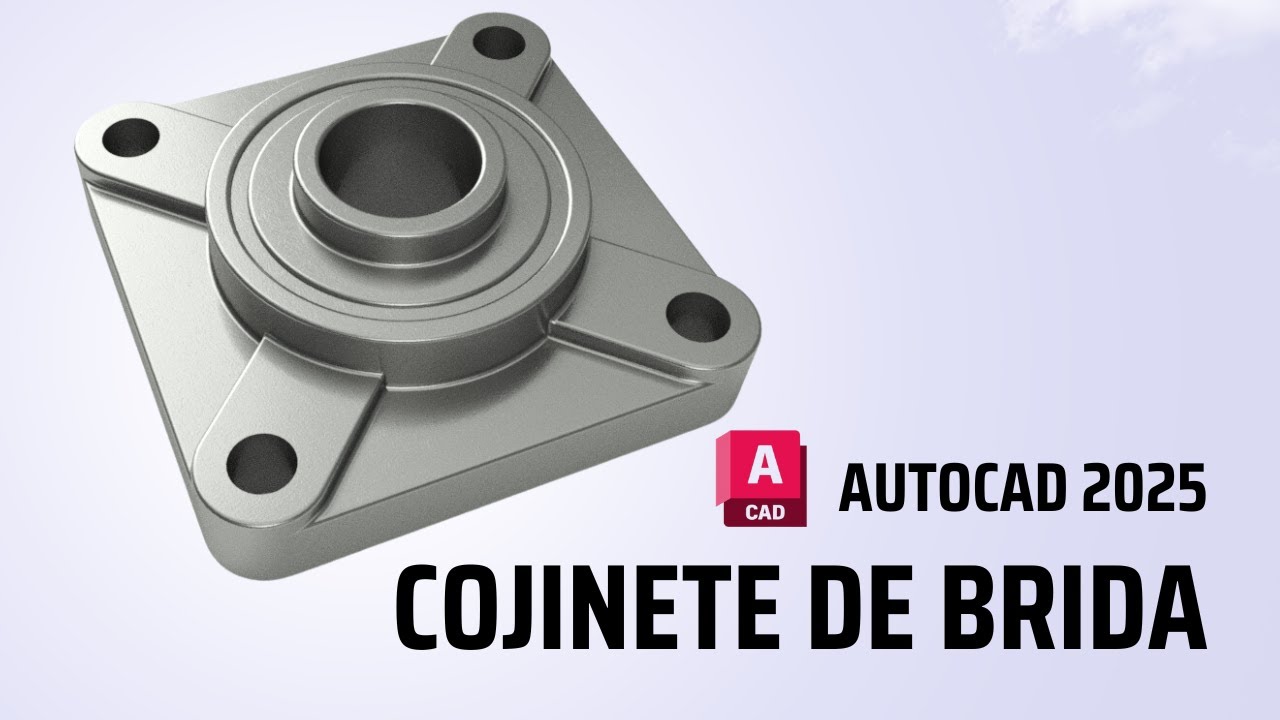 ¡Crea DISEÑOS INCREÍBLES de Cojinetes de Brida con AutoCAD!