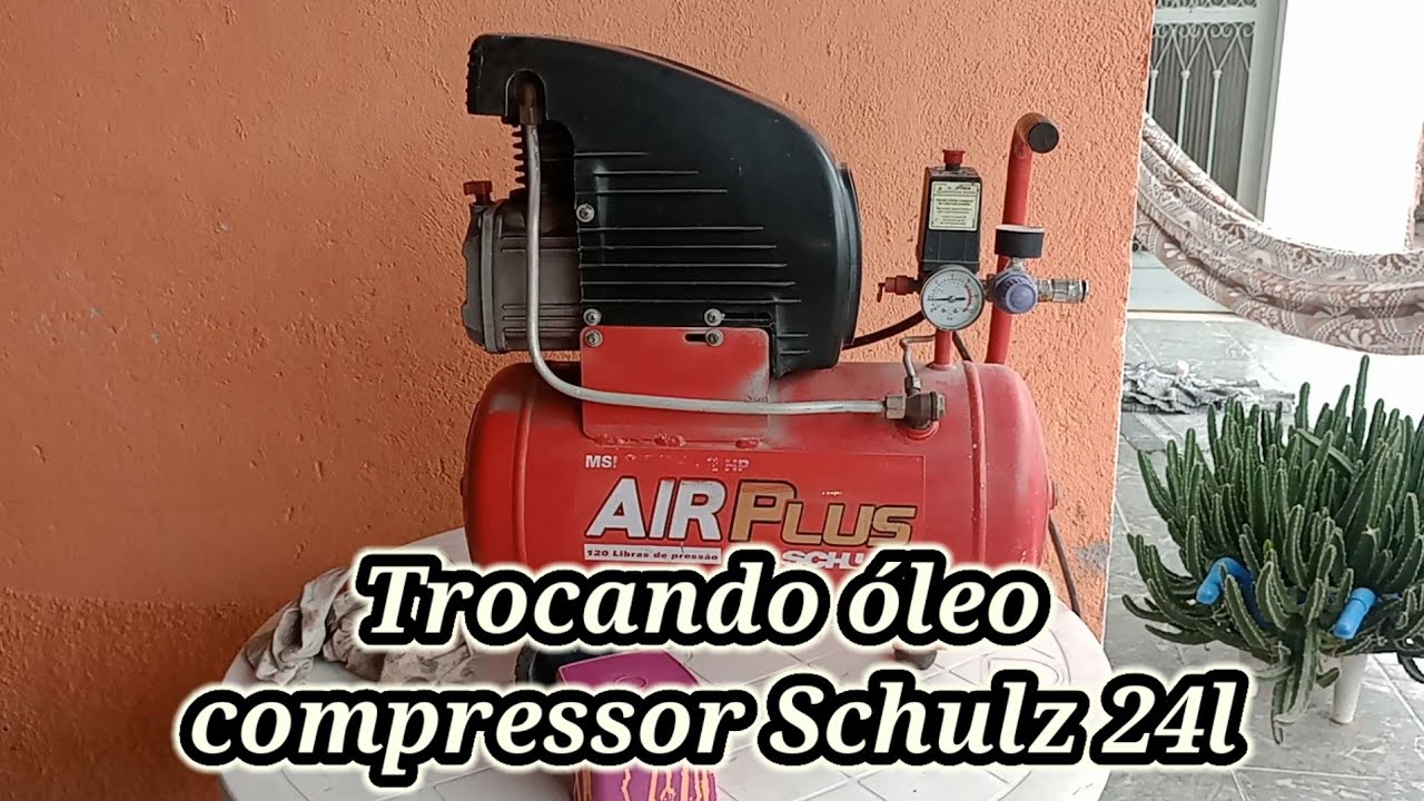Troca de óleo do compressor Schulz