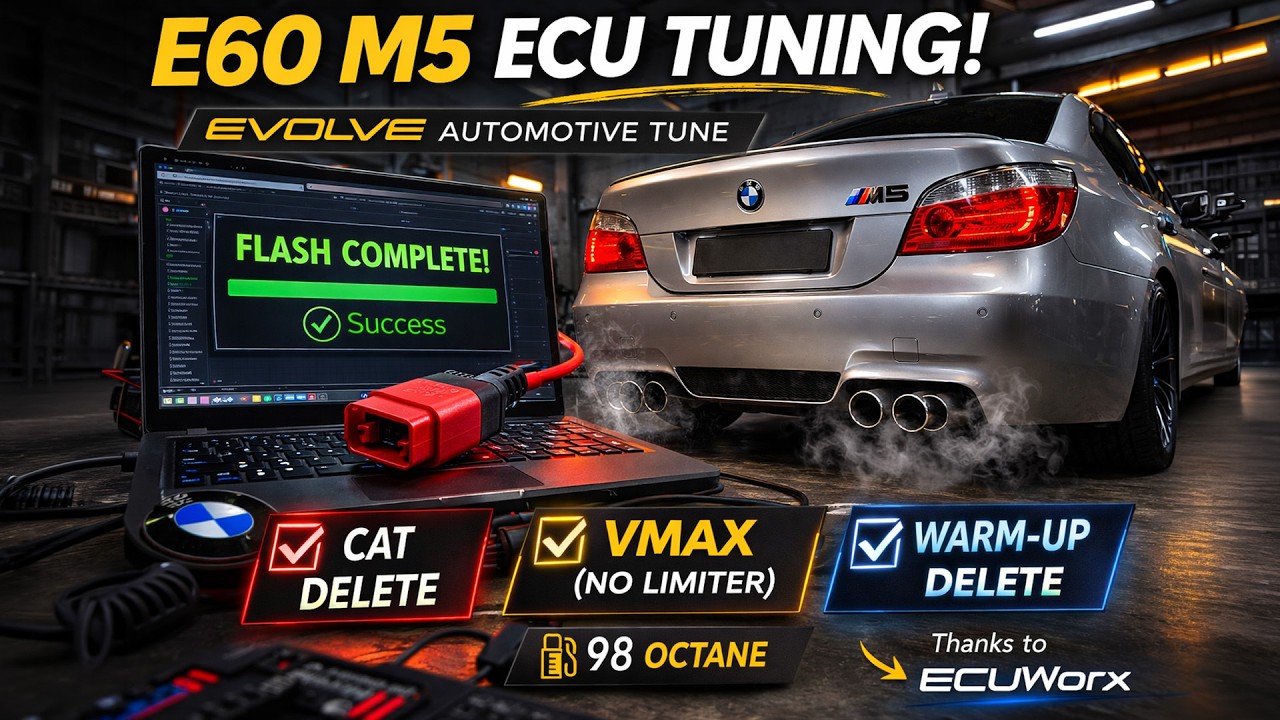 Flashing My BMW E60 M5 ECU (OBD) | EVOLVE Automotive Tune + Cat Delete + Vmax + Warm-Up Delete