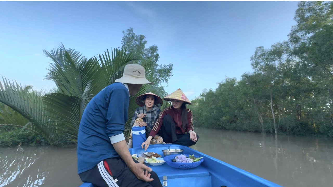 Ra sông tìm kiếm cây Bần “ Thuỷ Liễu” trộn thêm mắm cá linh cá sặc ăn quên thôi | CLN