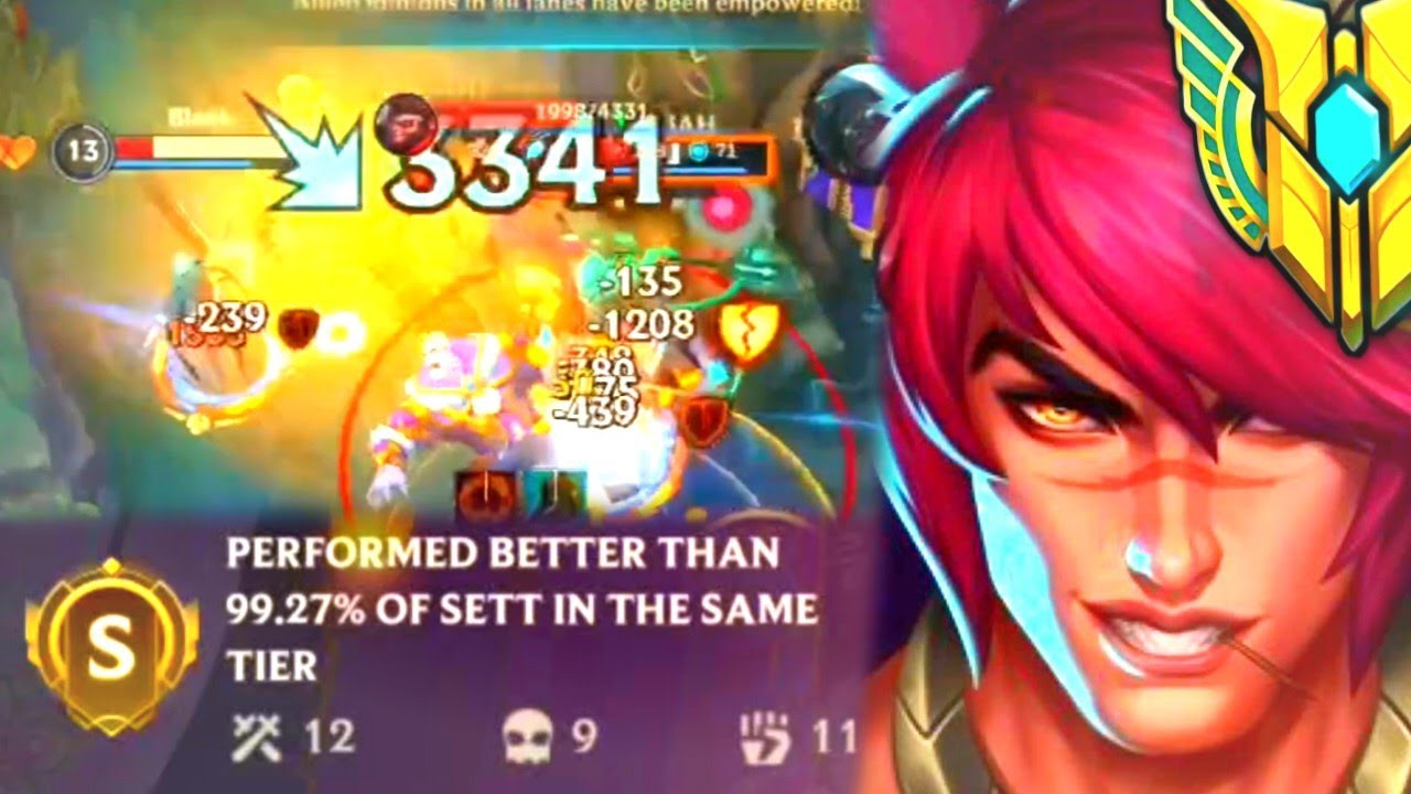 Wild Rift: PERFORMED BETTER THAN 99.27% OF SETT IN THE SAME TIER