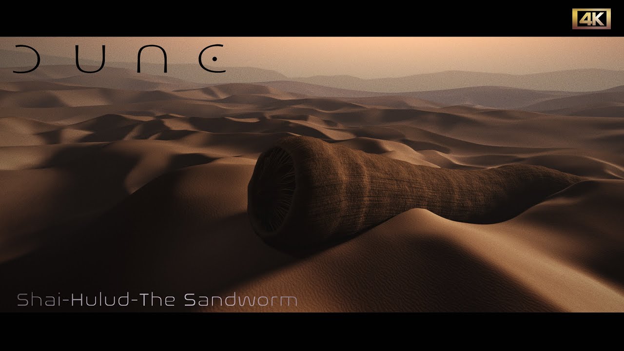 DUNE | SHAI-HULUD -THE SAND WORM | 4K visual AMBIENCE for work study and relaxation  - 6 Hours