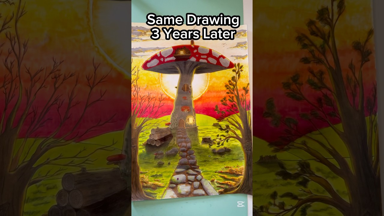 Same Drawing, Different Years #art #drawing #painting #lockjaw