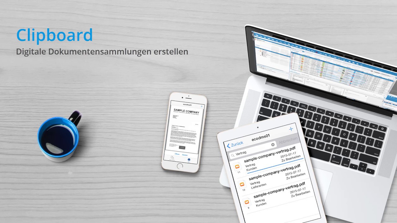 ecoDMS 16.09 - Clipboard (Document Collection)