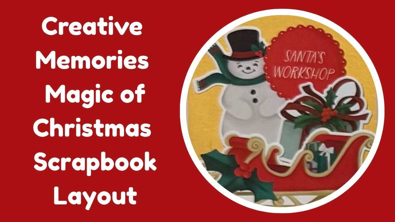 Creative Memories Ornaments Border Punch Scrapbook Layout