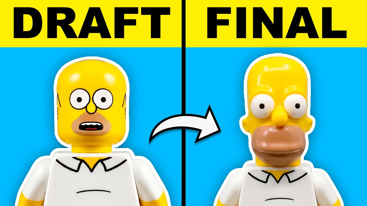 LEGO Minifigure Designs BEFORE vs AFTER!