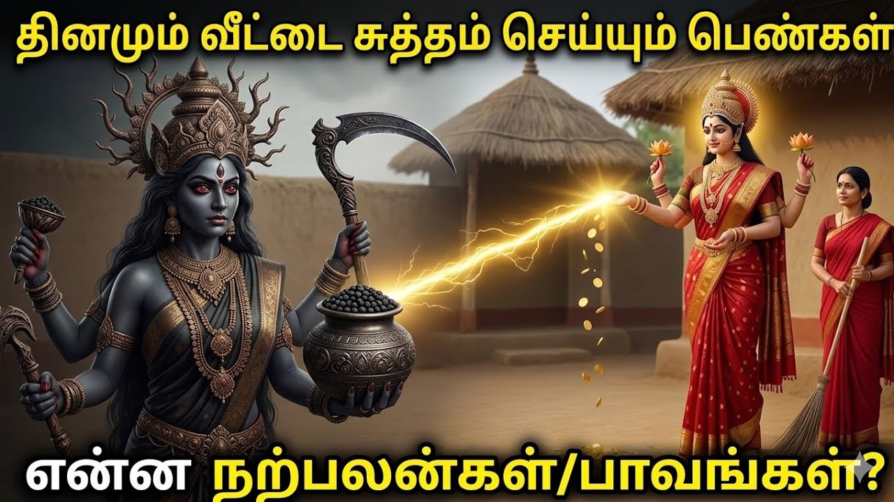 தினமும் வீட்டை சுத்தம் செய்யும் பெண்கள் என்ன பாவங்களைச் செய்கிறார்கள் என்பதை லட்சுமி தேவி கூறினார்