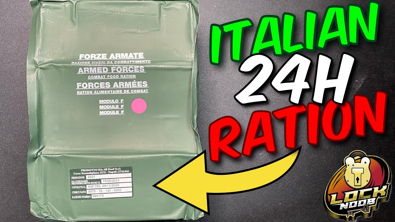 Italian 24h Combat Ration Taste Test