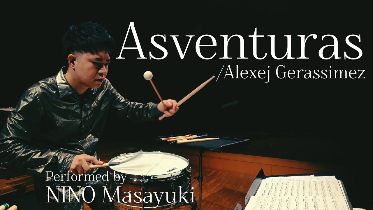Asventuras for solo snare drum / Alexej Gerassimez