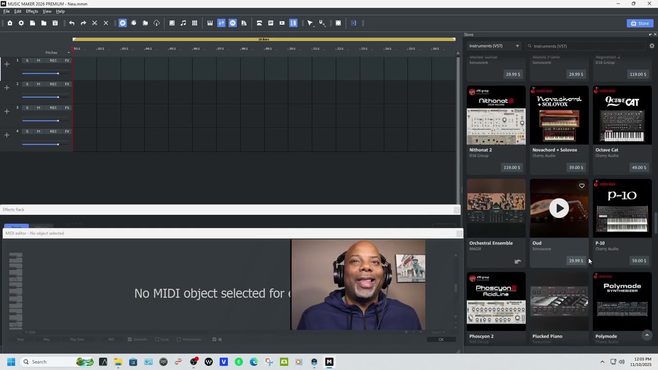 Intro Music production 101 (LOOPS, MIDI, RECORD AUDIO)