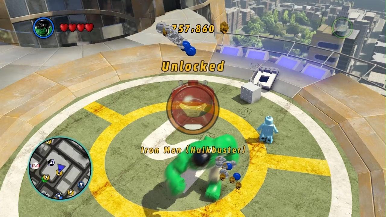 Unlocking Ironman Hulkbuster in LEGO MARVEL Super Heroes