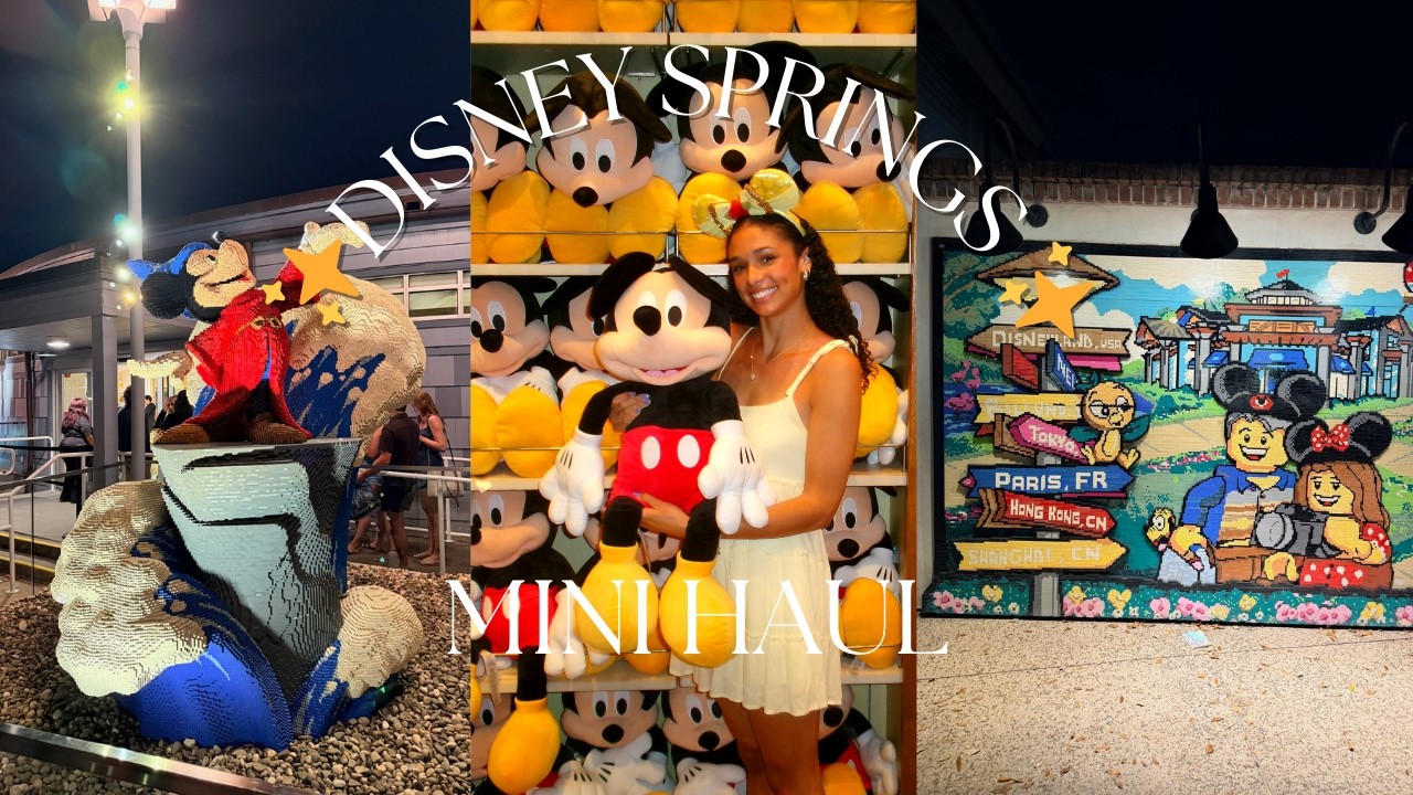 FIRST NIGHT AT DISNEY WORLD!✨Disney Springs Vlog + Mini Haul