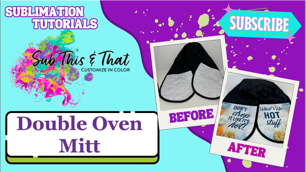 Sublimation Double Oven Mitt