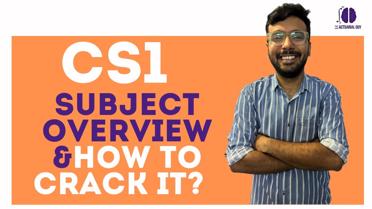 Actuarial Science: How To Crack CS1 Actuarial Statistics in 2025 - Overview