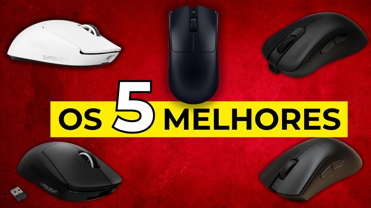 Os 5 MOUSES Mais Usados por PRO PLAYERS de CS2! Atualizado 2025!