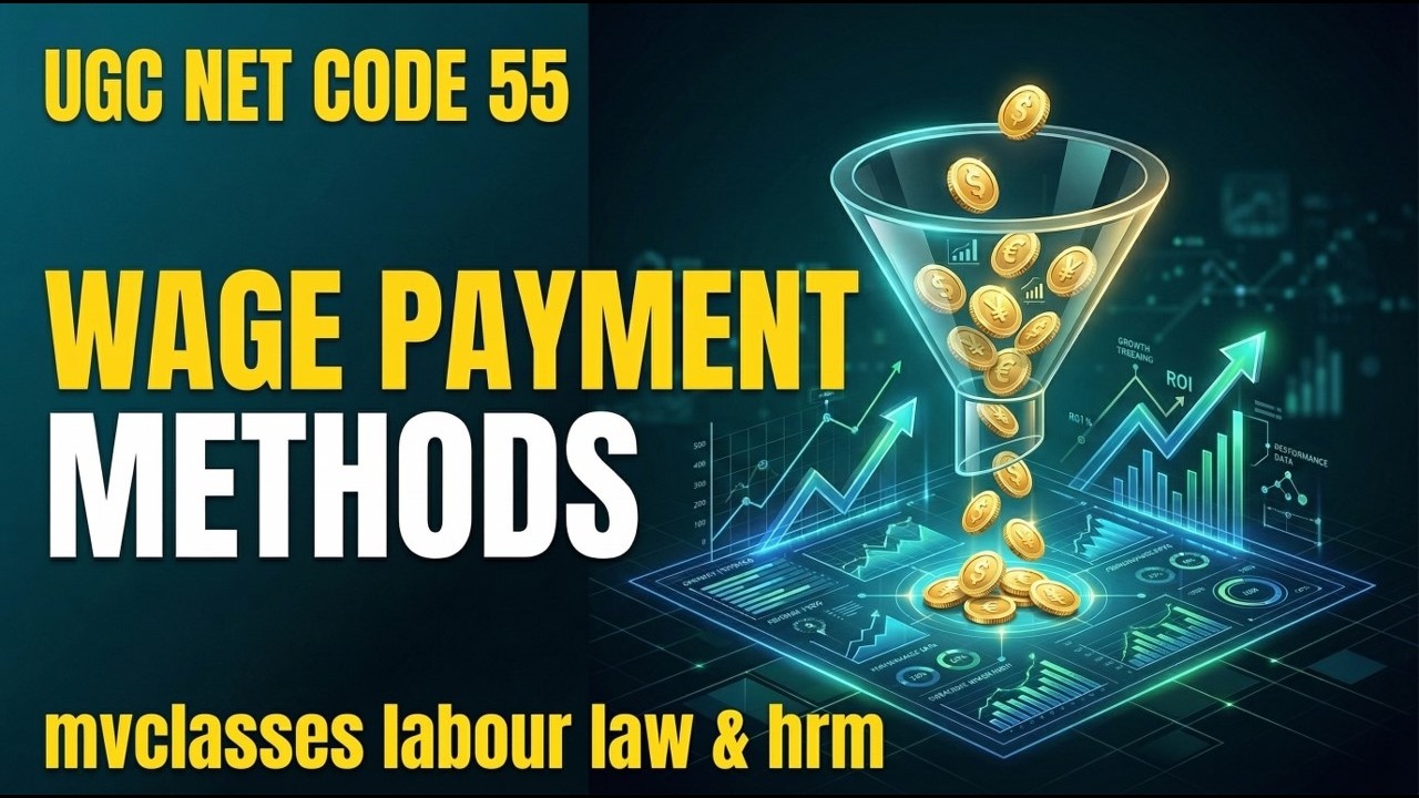Methods of Wage Payment & Incentive Systems | Unit 8 HRM | Full Revision for UGC NET Code 55
