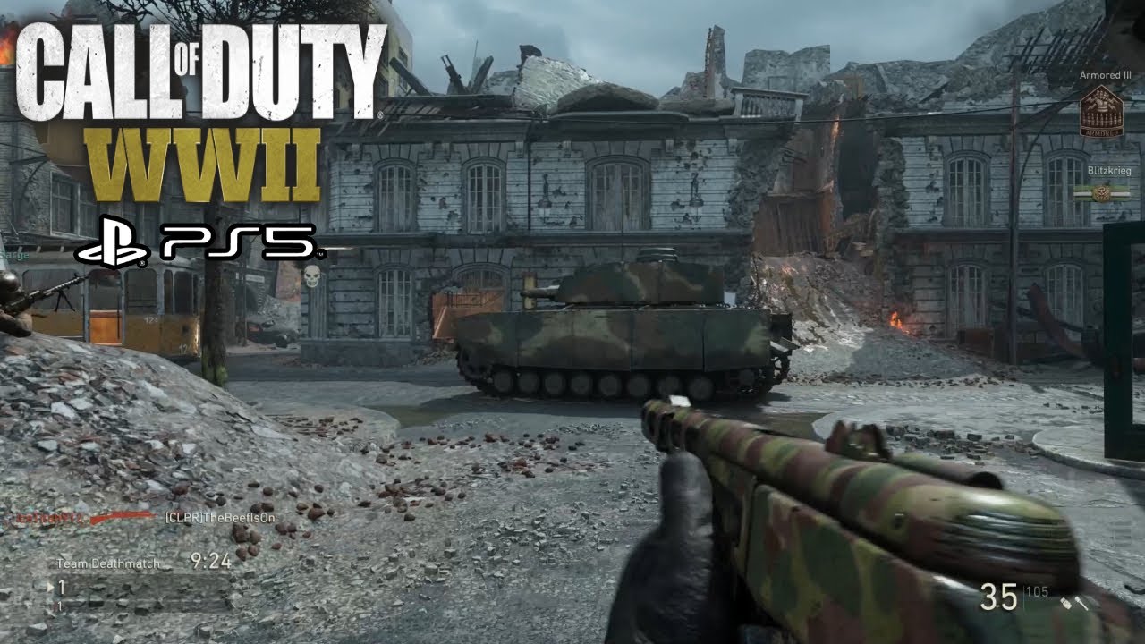 Call of Duty WW2 Team Deathmatch Gameplay on PS5 (No Commentary)