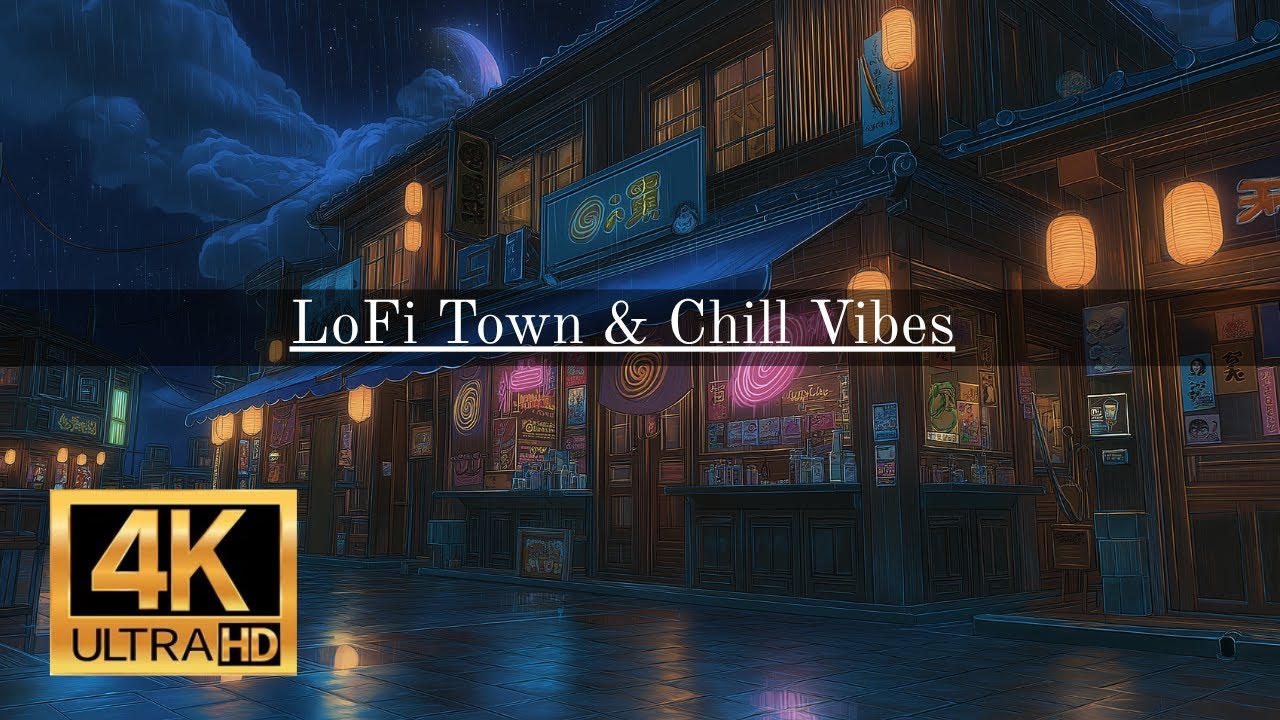 Late Night Chill in LoFi Town – 4K Beats for Vibe Sessions, Focus, and Mental Reset 🌌🛋️🎧