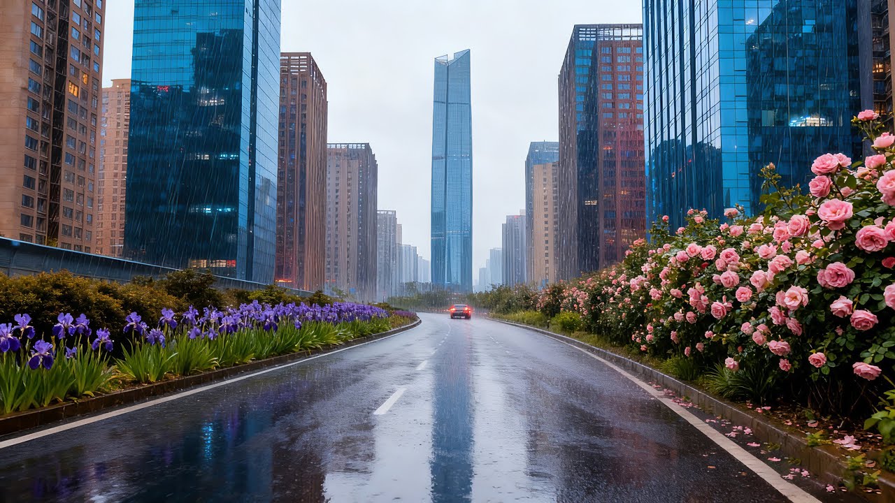 China's Xi'an: Rainy Drive Through a Blend of Ancient Glory & Modern Urban Life