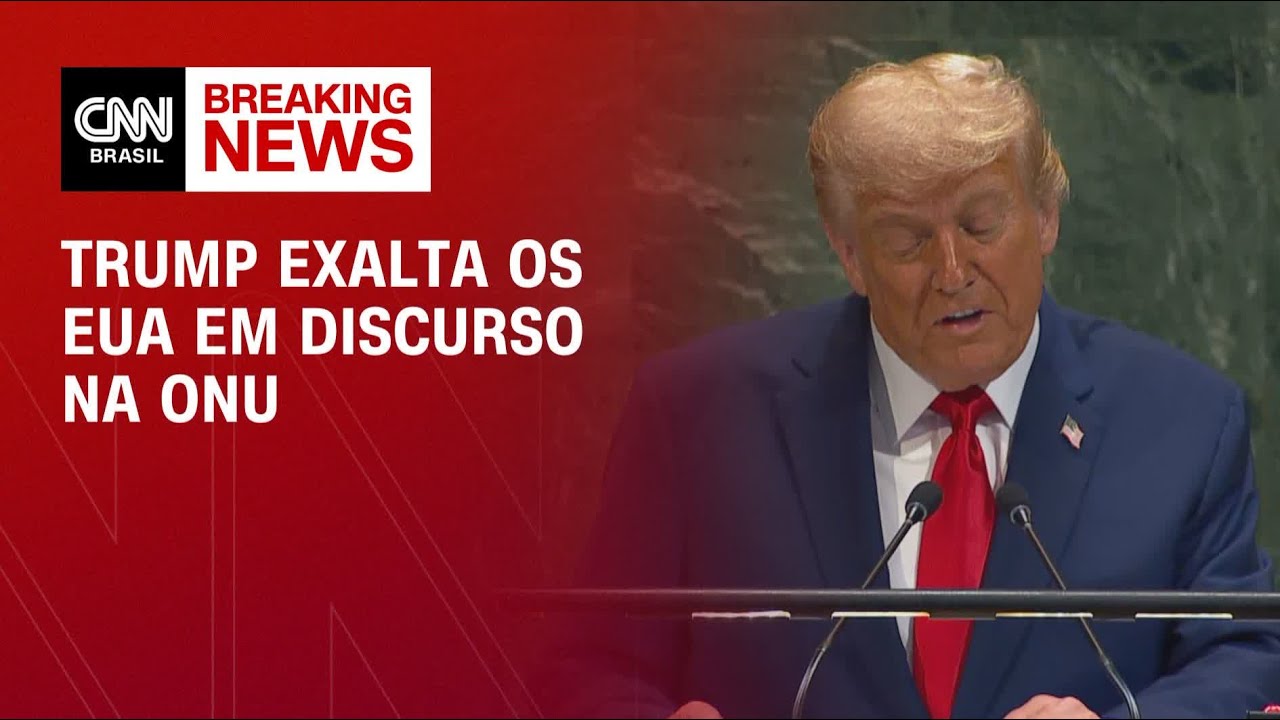 Donald Trump exalta o governo dos EUA durante discurso na ONU | LIVE CNN
