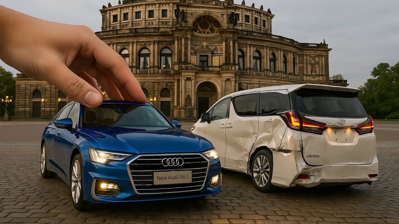 Luxury on One Side, Wreckage on the Other... This Diecast Model Car Scene Shocked!