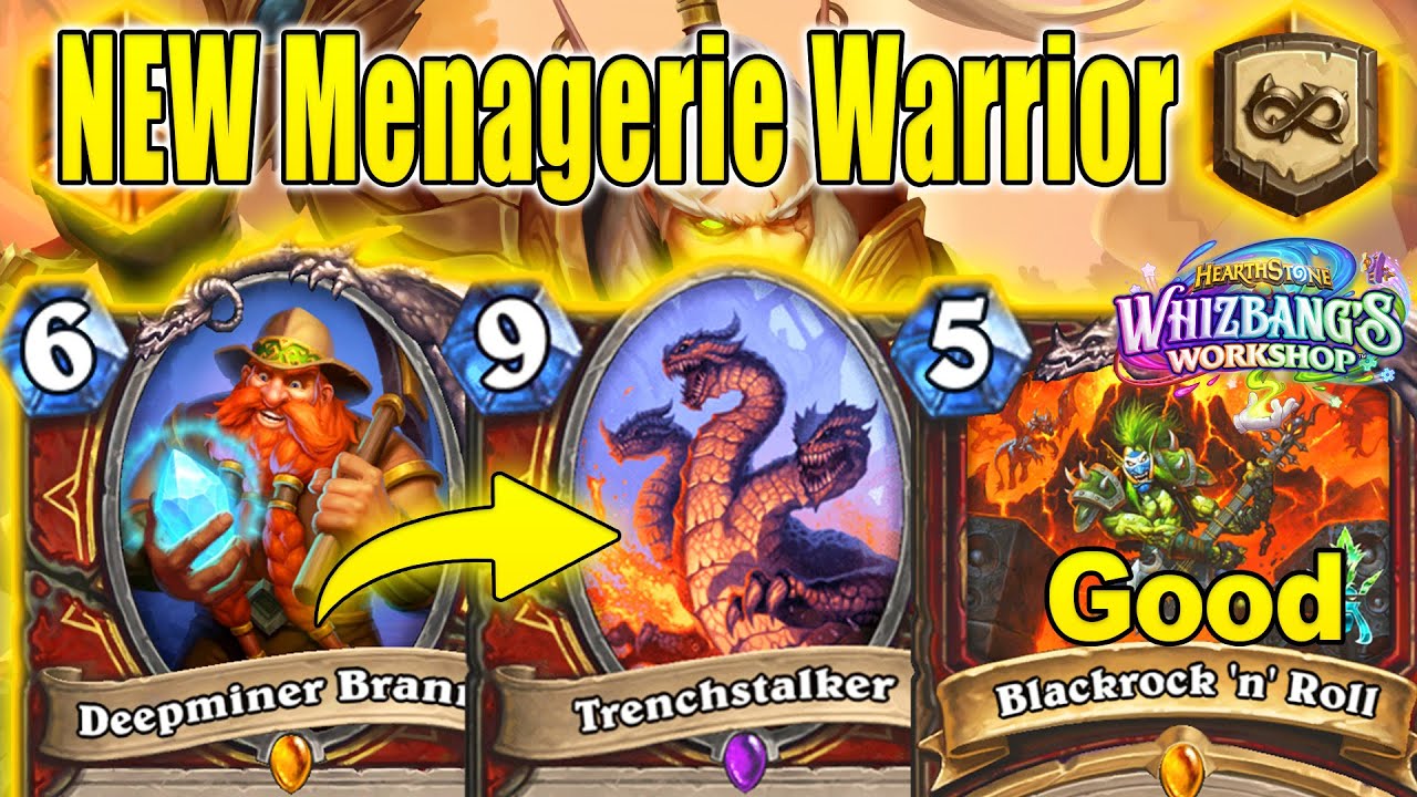 NEW Deepminer Brann Menagerie Warrior Rocks With Blackrock 'n' Roll Whizbang's Workshop| Hearthstone