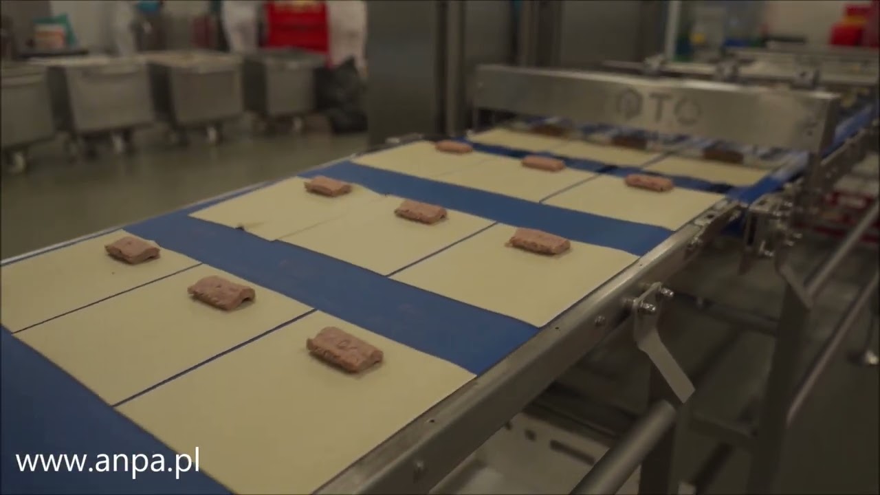 Automatyczna linia do formowania krokietów.