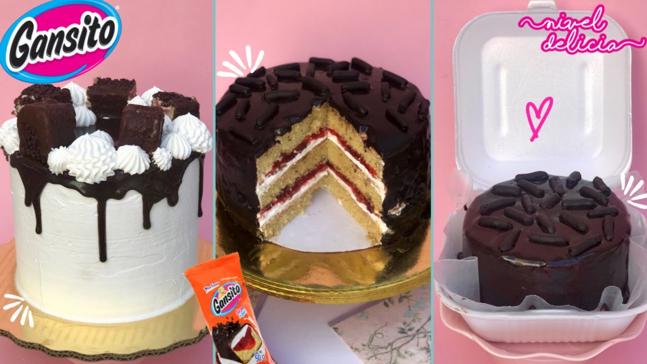 🍓🍫🦆 Как приготовить пушистый ТОРТ ГАНСИТО 🤑 3 УКРАШЕНИЯ ДЛЯ ТОРТА на продажу 🤑 Уровень Delicia