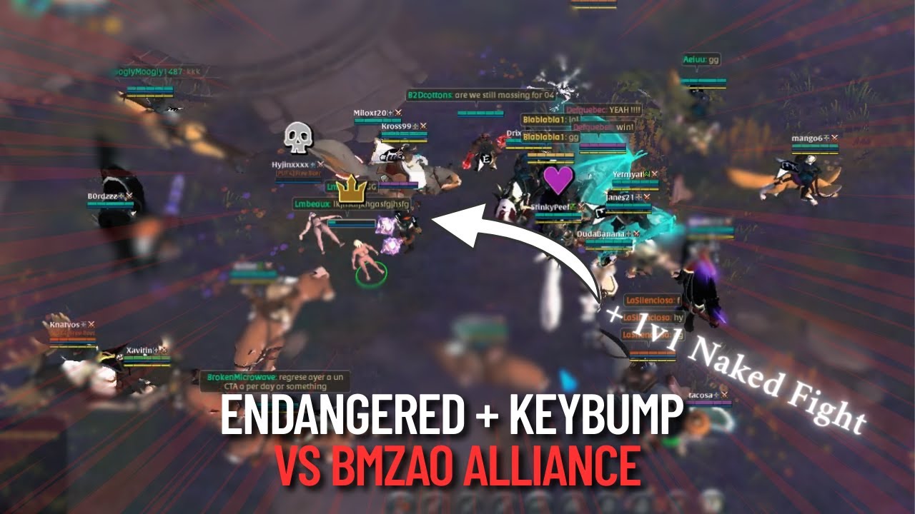 Endangered + Keybump vs BMZAO Alliance | West Server | Albion online